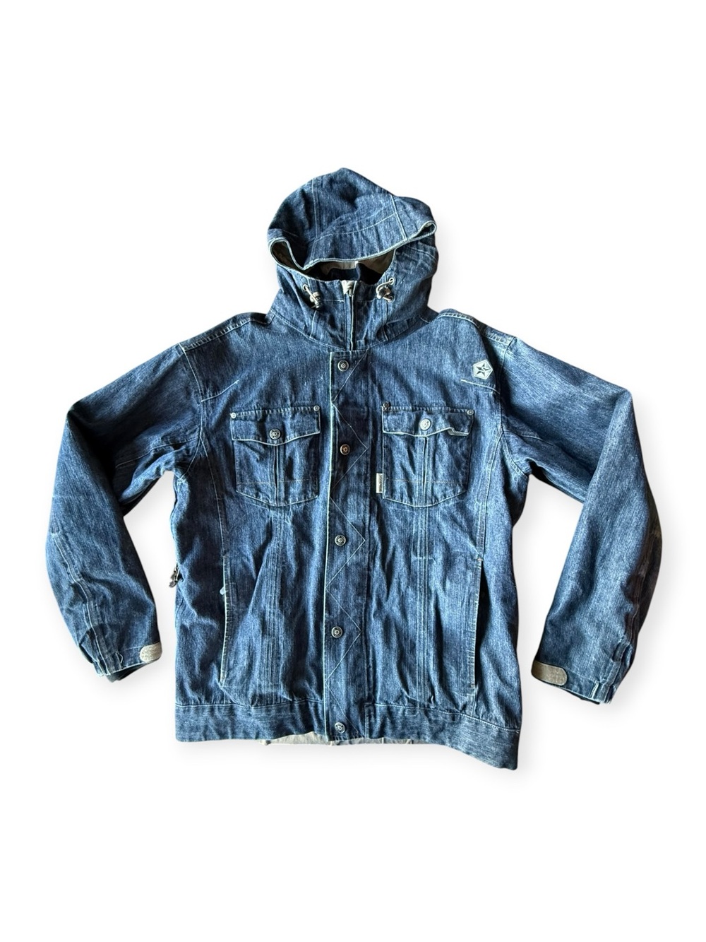 Sessions Denim Snowboard Jacket, Men’s Large RECCO